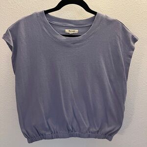 Madewell Cinched Hem Crop Tee